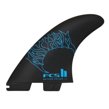 FCS II Mayhem PC Carbon Tri Fin Set - Large